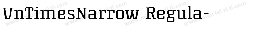 VnTimesNarrow Regula字体转换